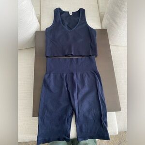 Ribbed high compression 2 piece set